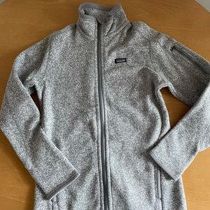 Patagonia Grey Zip Up Sweater